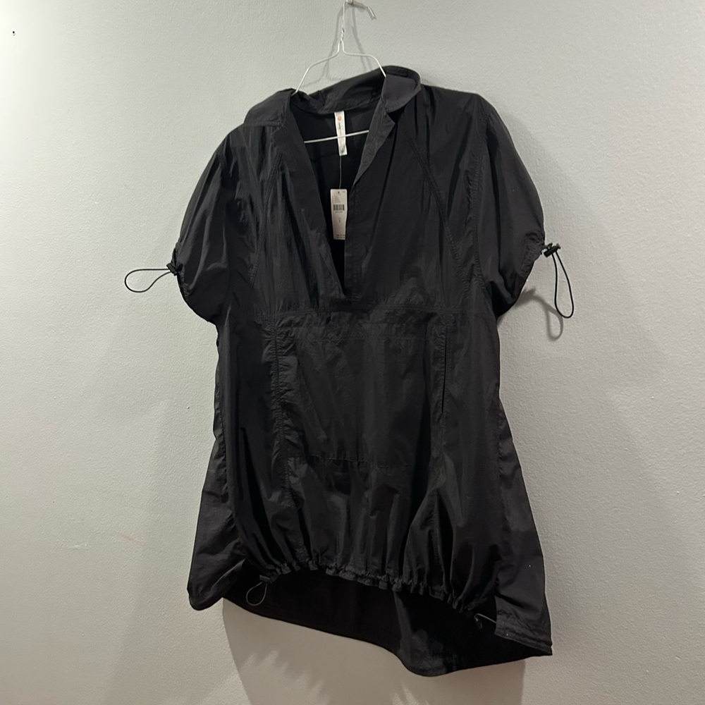 Anthropologie Black Short-Sleeve Jacket